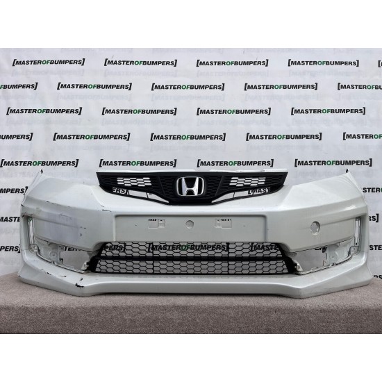 Honda Jazz Sport Mk2 Facelift 2010-2013 Front Bumper White Genuine [g417]