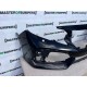 Honda Civic Ex Vtec Turbo Hatchback 2017-2021 Front Bumper Black Genuine [g478]