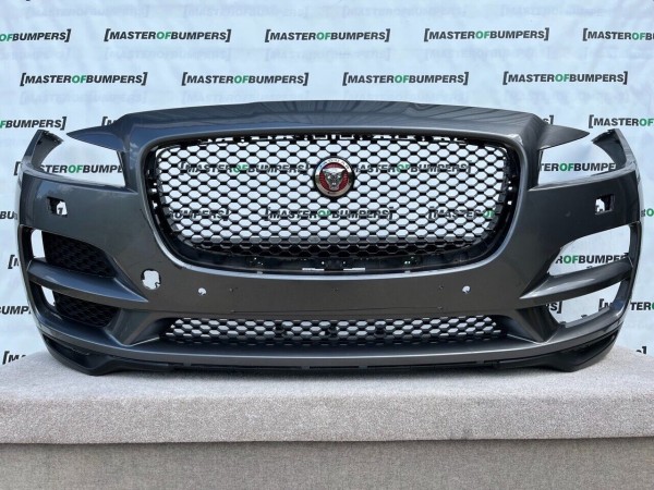 Jaguar F Pace Prestige/portfolio 2016-20 Front Bumper 6 Pdc + Jet Genuine [p905]