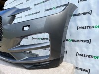 Jaguar F Pace Prestige/portfolio 2016-20 Front Bumper 6 Pdc + Jet Genuine [p905]