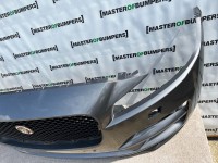 Jaguar F Pace Prestige/portfolio 2016-20 Front Bumper 6 Pdc + Jet Genuine [p905]