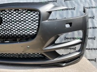 Jaguar F Pace Prestige/portfolio 2016-20 Front Bumper 6 Pdc + Jet Genuine [p905]