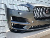 Jaguar F Pace Prestige/portfolio 2016-20 Front Bumper 6 Pdc + Jet Genuine [p905]