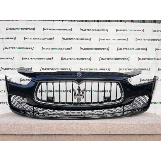 Maserati Ghibli Saloon 2014-2017 Front Bumper 6 Pdc Grille Genuine [p246]