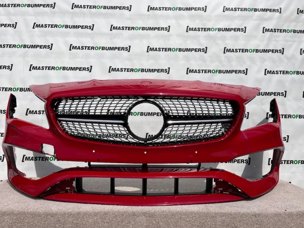 Mercedes Cla Class Amg Sport A117 2016-2019 Front Bumper 6 Pdc Genuine [e829]