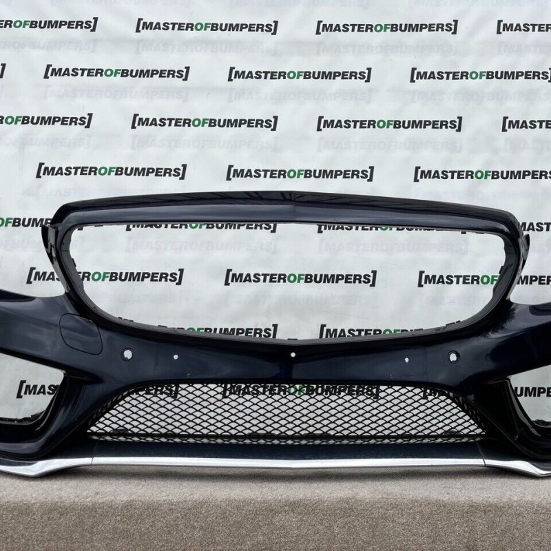 Mercedes C Class A205 Saloon Estate 2015-2018 Front Bumper 6 Pdc Genuine [e844]