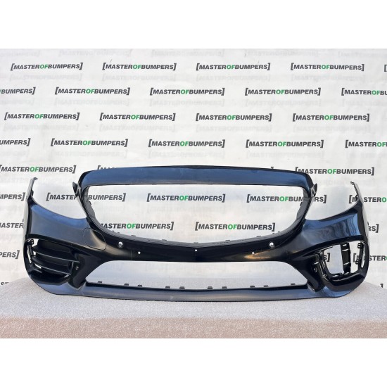 Mercedes C Class A205 Amg Line Lift 2019-2022 Front Bumper 6 Pdc Genuine [e115]