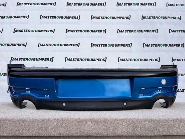 Mini Cooper Clubman S R55 2007-2010 Rear Bumper Black/blue 4 Pdc Genuine [p776]