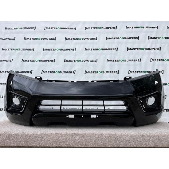 Nissan Navara Mk4 2016-2021 Front Bumper W/jets Holes Genuine [l509]