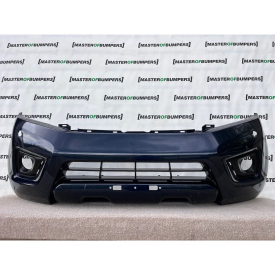 Nissan Navara Mk4 2016-2021 Front Bumper W/jets Holes Genuine [l505]