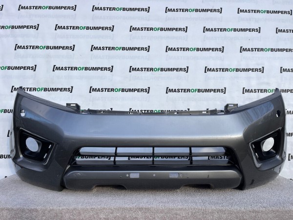 Nissan Navara Tekna Pick Up Mk4 2016-2021 Front Bumper + Jets Genuine [l585]