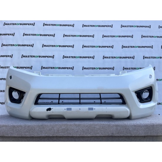 Nissan Navara Mk4 Pick Up 2016-2021 Front Bumper W/jets Holes Genuine [l541]