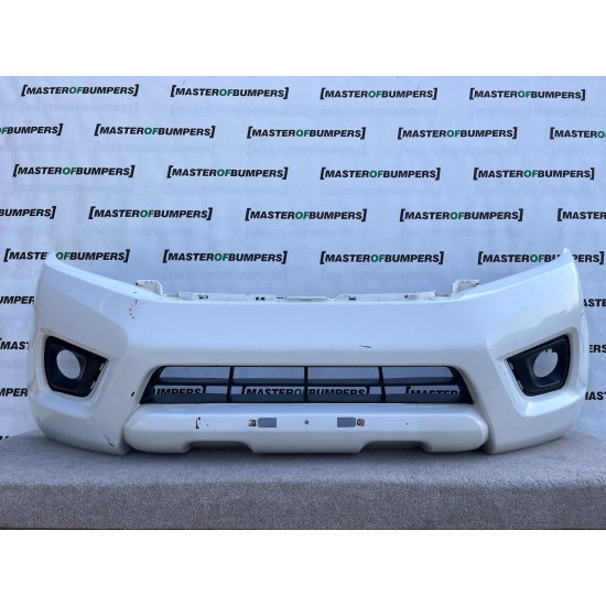 Nissan Navara Mk4 Pick Up 2016-2021 Front Bumper No Jets Holes Genuine [l542]