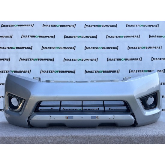 Nissan Navara Mk4 Pick Up 2016-2021 Front Bumper No Jets Holes Genuine [l544]