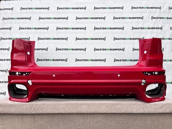 Porsche Cayenne Turbo 2015-2018 Rear Bumper Red 4 Pdc Genuine [p248]