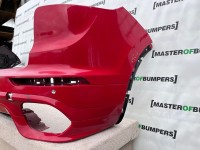 Porsche Cayenne Turbo 2015-2018 Rear Bumper Red 4 Pdc Genuine [p248]