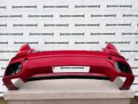 Porsche Cayenne Turbo 2015-2018 Rear Bumper Red 4 Pdc Genuine [p248]