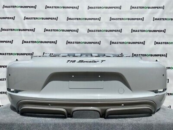 Porsche 718 Boxter S Cayman S 2016 - 2020 Rear Bumper In White Genuine [p312]