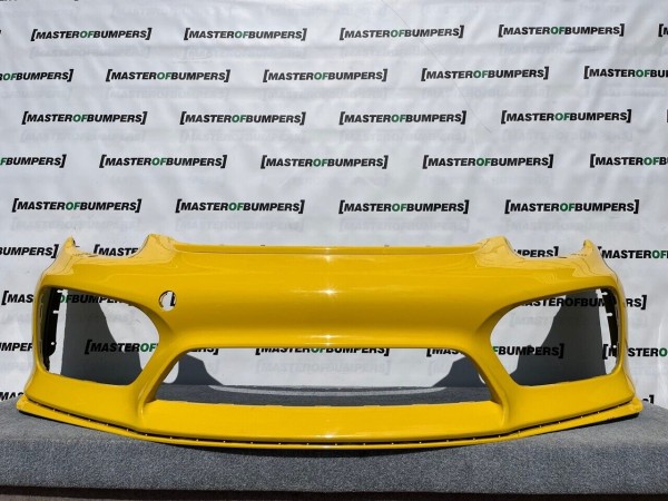 Porsche Cayman Gt4 Rs 981 2015-2019 Front Bumper Yellow Genuine [p666]