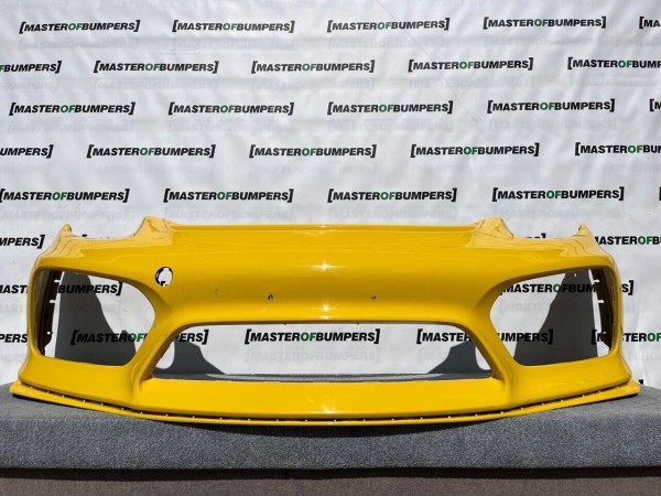 Porsche Cayman Gt4 Rs 981 2015-2019 Front Bumper Yellow Genuine [p667]