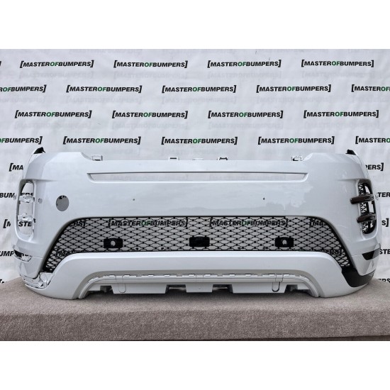 Range Rover Evoque Dynamic Hse 2018-2022 Front Bumper White 4 Pdc Genuine [p117]