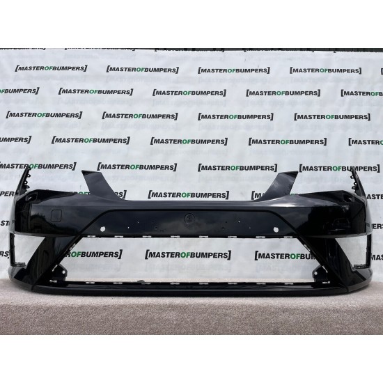 Seat Leon Fr Mk3 Hatchback 2013-2016 Front Bumper 4 Pdc + Jets Genuine [o481]