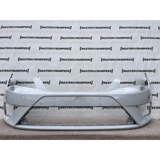 Seat Leon Fr Mk3 Hatchback 2013-2016 Front Bumper 4 Pdc + Jets Genuine [o499]