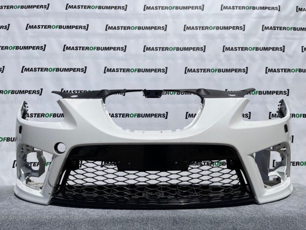 Seat Leon Fr Mk2 2005-2008 Front Bumper White No Pdc + Jets Genuine [o297]