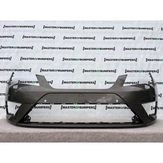 Seat Leon Fr Mk3 Hatchback 2013-2016 Front Bumper 4 Pdc + Jets Genuine [o501]