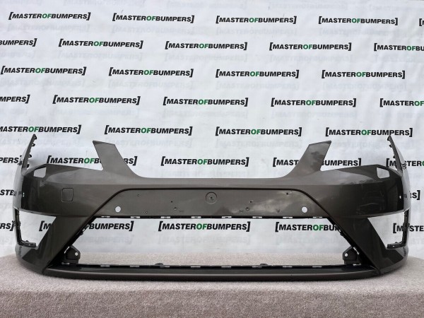 Seat Leon Fr Mk3 Hatchback 2013-2016 Front Bumper 4 Pdc + Jets Genuine [o501]