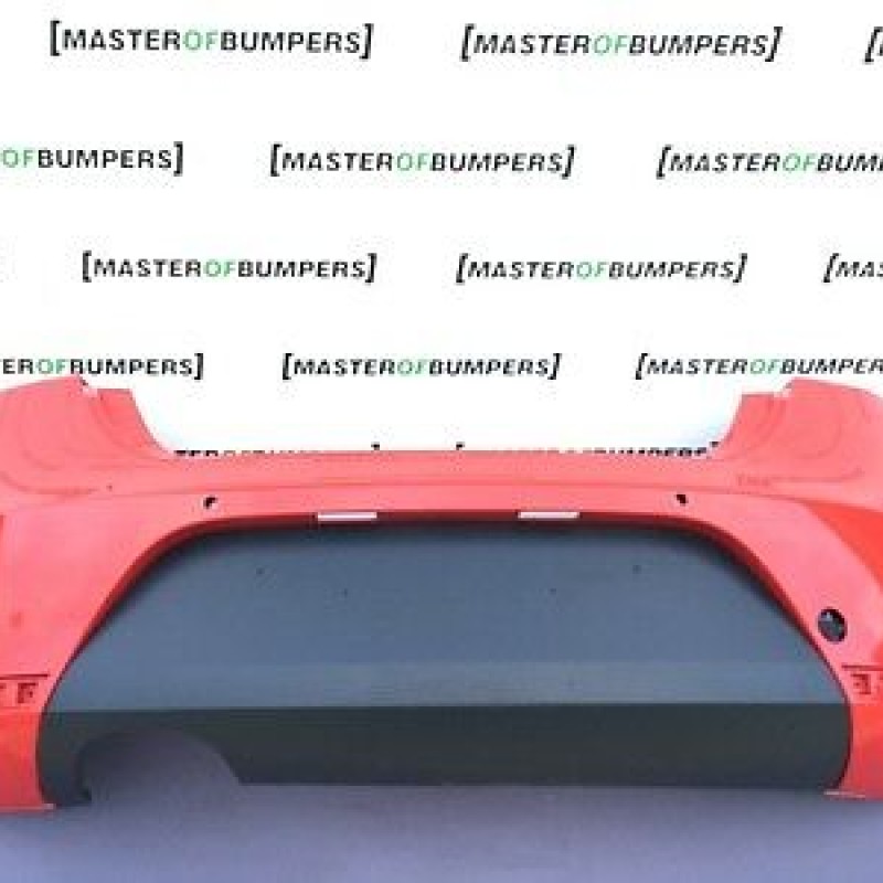 Seat Leon Fr 2009-2012 Rear Bumper In Red Genuine [o41]