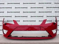 Seat Leon Fr Mk3 Hatchback 2013-2016 Front Bumper No Pdc + Jets Genuine [o378]