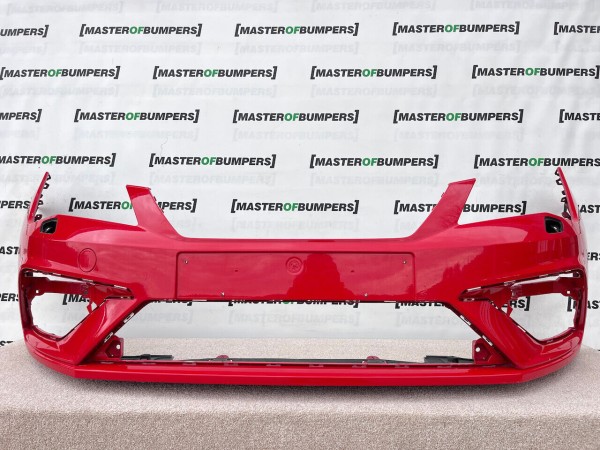 Seat Leon Fr Mk3 Face Lift 2016-2019 Front Bumper No Pdc + Jets Genuine [o379]