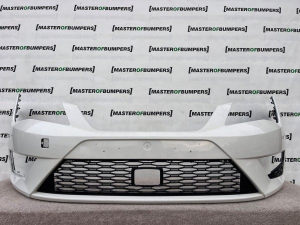 Seat Leon Fr Mk3 Hatchback 2013-2016 Front Bumper No Pdc No Jets Genuine [o523]