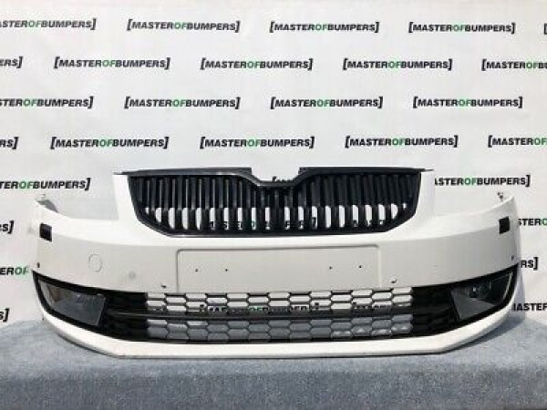 Skoda Octavia 2012-2015 Front Bumper In White Genuine [s97]