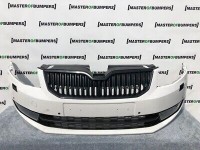 Skoda Octavia 2012-2015 Front Bumper In White Genuine [s97]