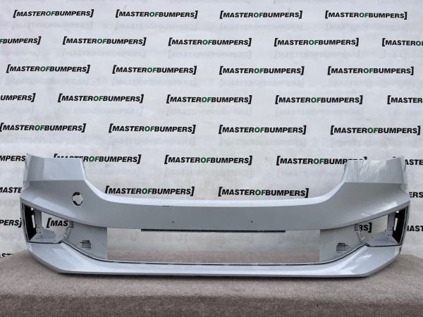 Skoda Fabia Se Hatchback Mk4 2021-2024 Front Bumper White Genuine [s537]