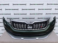 Skoda Kodiaq Vrs Mk1 2016-2021 Front Bumper W/grill 6 Pdc Genuine [s358]