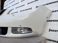 Skoda Superb Mk2 2008-2013 Front Bumper White 6 Pdc Genuine [s310]