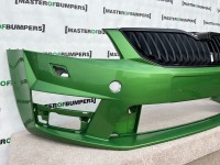 Skoda Octavia Vrs Mk3 2012-2015 Front Bumper No Pdc + Jets Genuine [s393]