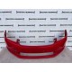 Skoda Rapid Spaceback 2012-2015 Front Bumper Red No Pdc No Jets Genuine [s436]