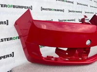 Skoda Rapid Spaceback 2012-2015 Front Bumper Red No Pdc No Jets Genuine [s436]