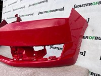 Skoda Rapid Spaceback 2012-2015 Front Bumper Red No Pdc No Jets Genuine [s436]