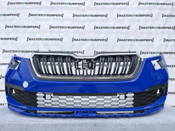 Skoda Kamiq 2019-on Front Bumper Blue Genuine [s304]