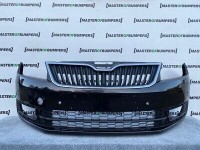 Skoda Rapid Spaceback 2012-2015 Front Bumper In Black With Grills Genuine [s201]