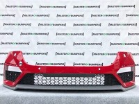 Skoda Octavia Vrs Mk4 2020-on Front Bumper In Red 4 X Pdc & Jets Genuine [s274]