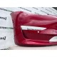 Tesla Model 3 Hatchback 2017-2023 Front Bumper Red 6 Pdc Genuine [p109]