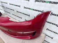 Tesla Model 3 Hatchback 2017-2023 Front Bumper Red 6 Pdc Genuine [p109]