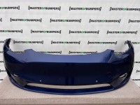 Tesla Y Model Y 2020-2024 Front Bumper Blue 6 Pdc Genuine [p252]