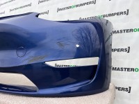 Tesla Y Model Y 2020-2024 Front Bumper Blue 6 Pdc Genuine [p252]